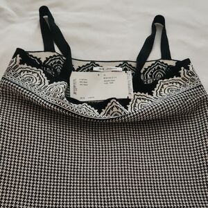 St. John Collection Black and White Houndstooth Chemise